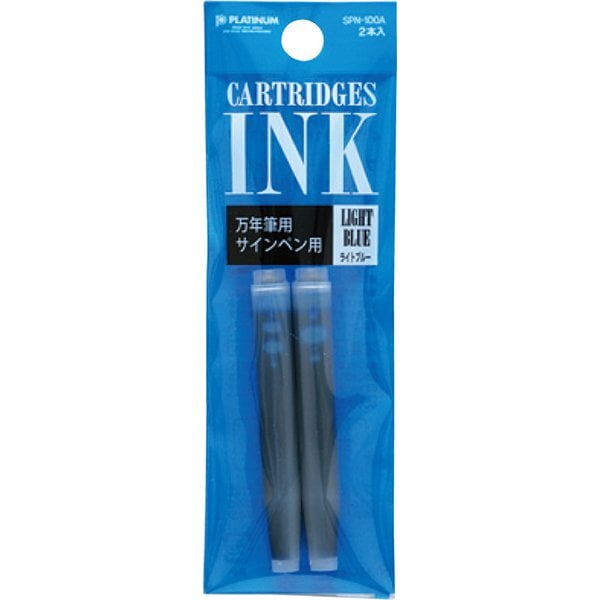 Platinum Fountain Pen Ink Cartridge Light Blue