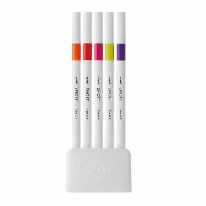 Uni-ball Emott Pens 5-color set NO.2 Passion Color Uni-ball Emott Pens 5-color set NO.2 Passion Color