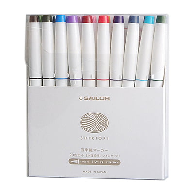 Sailor Shikiori Twin Brush Pens Four Seasons