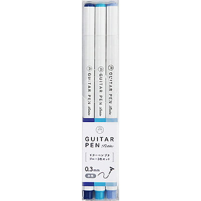 Guitar Petit Pens 3 Color Set Blue