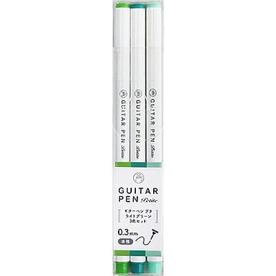 Guitar Petit Pens 3 Color Set Light Green