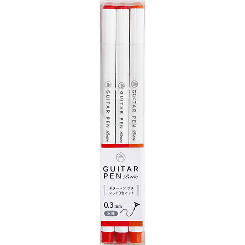 Guitar Petit Pens 3 Color Set Red