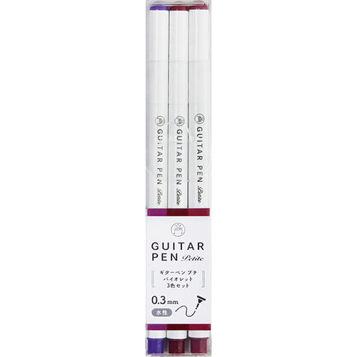 Guitar Petit Pens 3 Color Set Violet