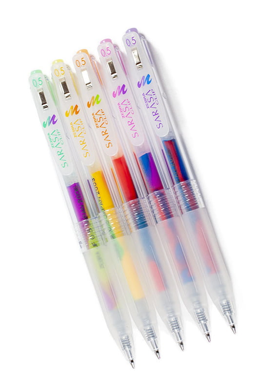 Zebra Sarasa Clip Marble Color 5 Color Pen Set Zebra Sarasa Clip Marble Color 5 Color Pen Set