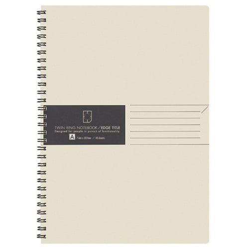 Kokuyo Twin Ring Notebook (Edge ​​title) B5 A ruled 40 sheets