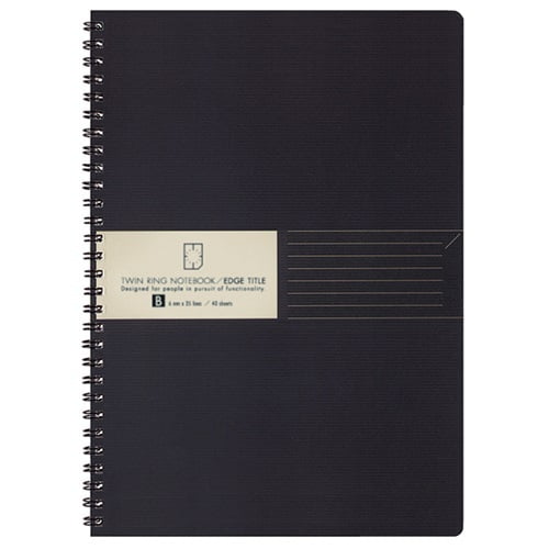 Kokuyo Edge ​​Title Twin Ring Notebook B5 B ruled 40 sheets