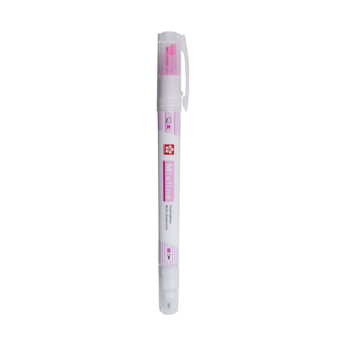 Sakura Crepas Mixline Twin Highlighter Pen Soft Fluorescent Pink