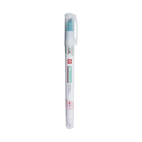 Sakura Crepas Mixline Twin Highlighter Pen Blue Green