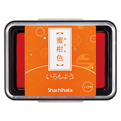 Shachihata Stamp Pad Iroko-moyo Mandarin Orange 66009