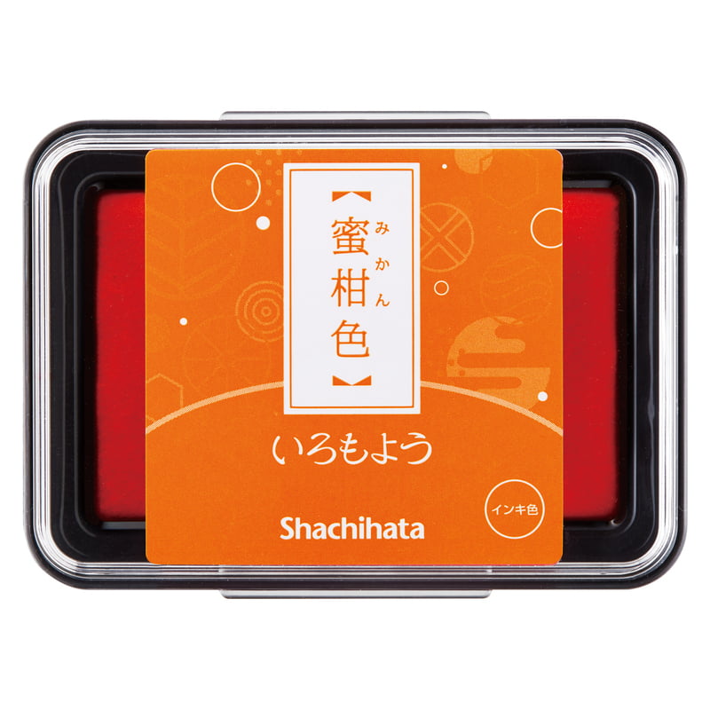 Shachihata Stamp Pad Iroko-moyo Mandarin Orange 66009