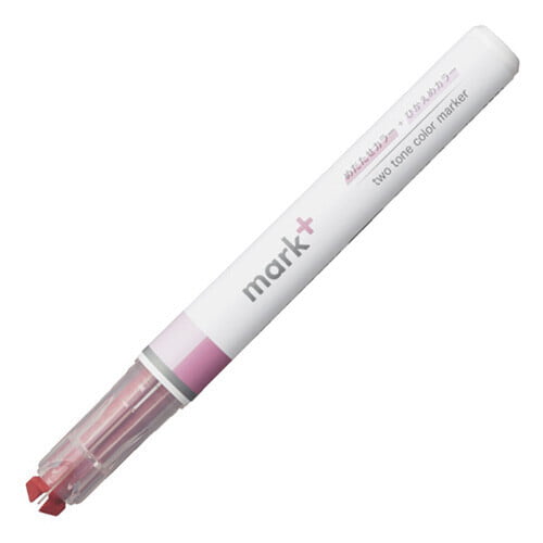 Kokuyo Highlighter Pen 2 Tone Mark Tus Pink