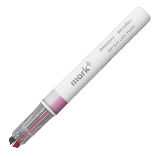 Kokuyo Highlighter Pen 2 Tone Mark Plus Gray Pink