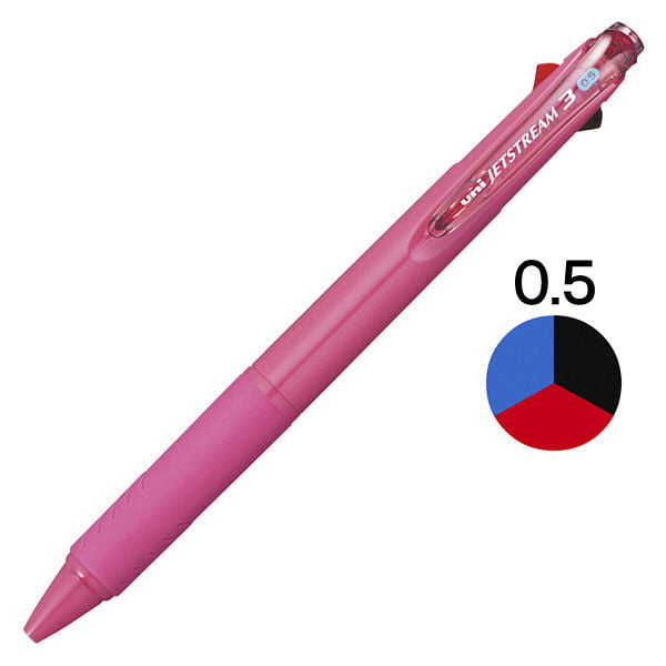 Uni-ball Jetstream 3-color Ballpoint pen 0.5 Rose Pink