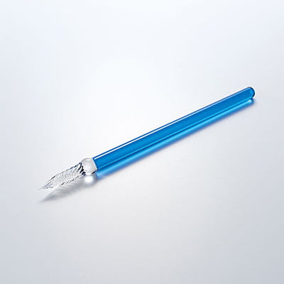 Sekisei Azone Glass Pen Straw Blue AX-8513