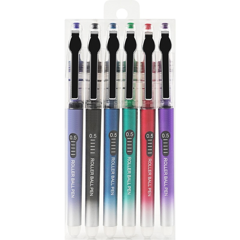 Guangbo Rollerball Pen B17009 Multicolor Pack of 6