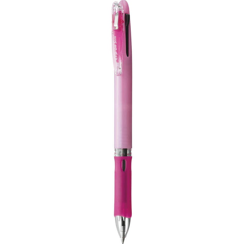 Zebra Clip-on Slim 3C Ballpoint Pen Pink Zebra Clip-on Slim 3C Ballpoint Pen Pink