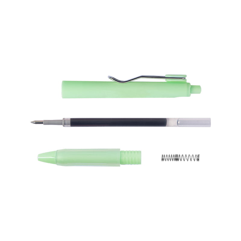 Guangbo Pure Macron Pens with Metal Clip Green