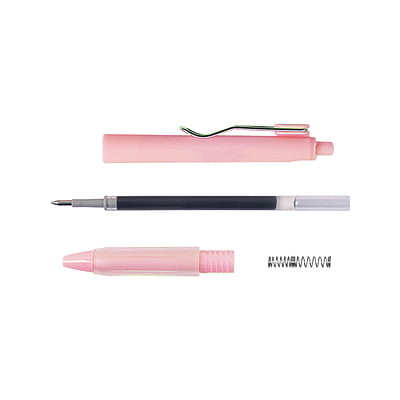 Guangbo Pure Macron Gel Pens with Metal Clip Pink