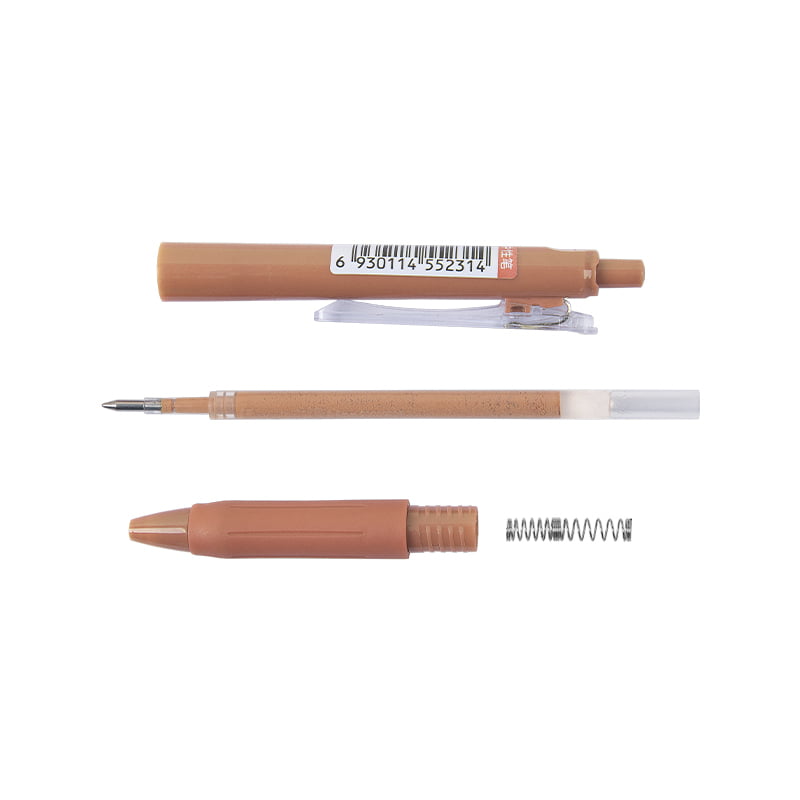 Guangbo Pure Morandi Pens With Clip Brown Guangbo Pure Morandi Pens With Clip Brown