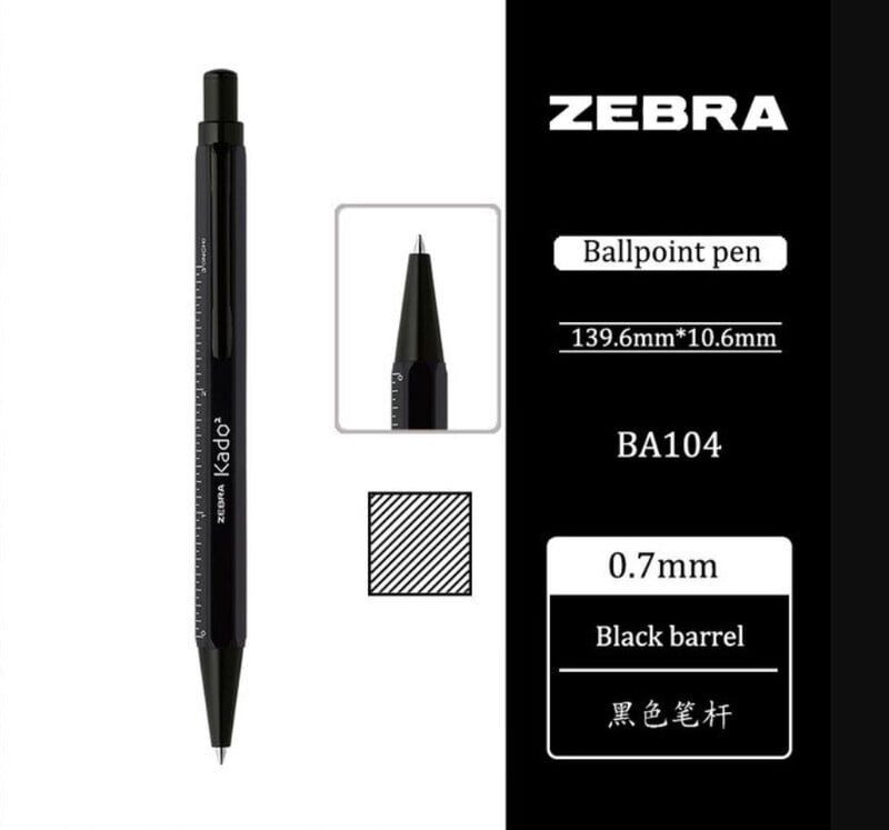 Zebra Kadokado Pen Black