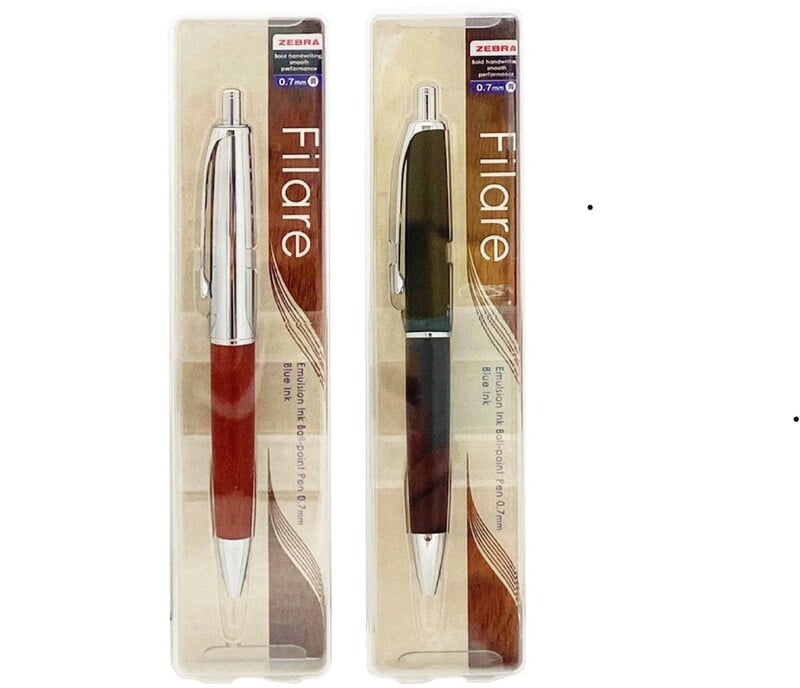 Zebra Filare Rewood Knock Type Ballpoint Pen 0.7