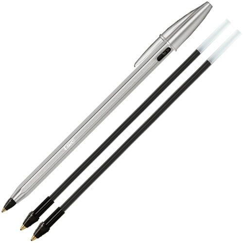 BIC Ballpoint Pen Crystal Renew+2 Refill 1.0mm Black BIC Ballpoint Pen Crystal Renew+2 Refill 1.0mm Black