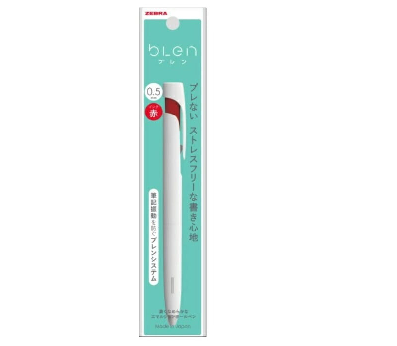 Zebra Blen Ballpoint Pen 0.5 Red