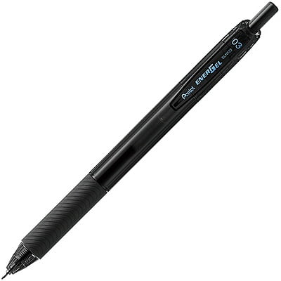 Pentel Energizer S Gel Pen 0.3 Black