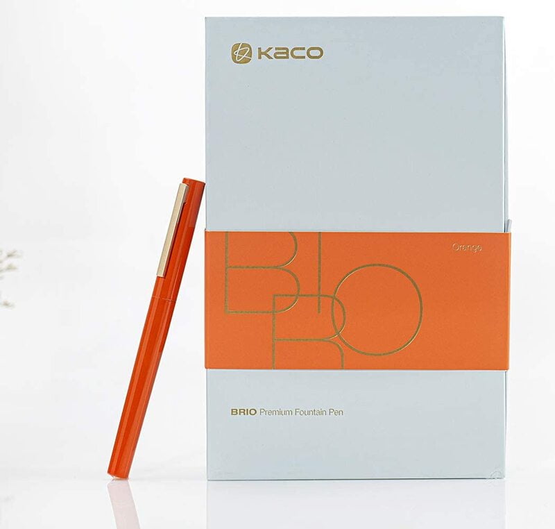 Kaco Brio Fountain Pen Set Orange