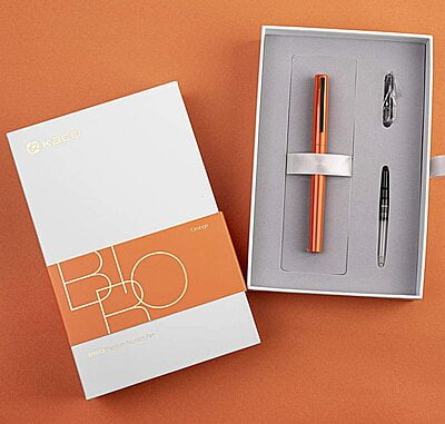 Kaco Brio Fountain Pen Set Orange