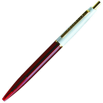 Anterique Oil-based Ballpoint Pen 0.5 White Red