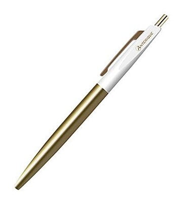Anterique Brass Oil-based Ballpoint Pen 0.5 Snow White