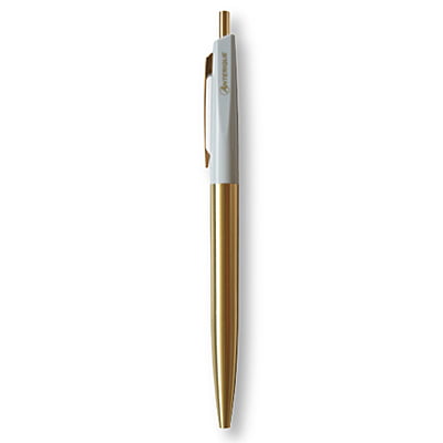 Anterique Brass Oil-based Ballpoint Pen 0.5 Pearl Gray
