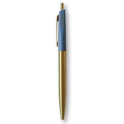 Anterique Brass Oil-based Ballpoint Pen 0.5 Vermeer Blue