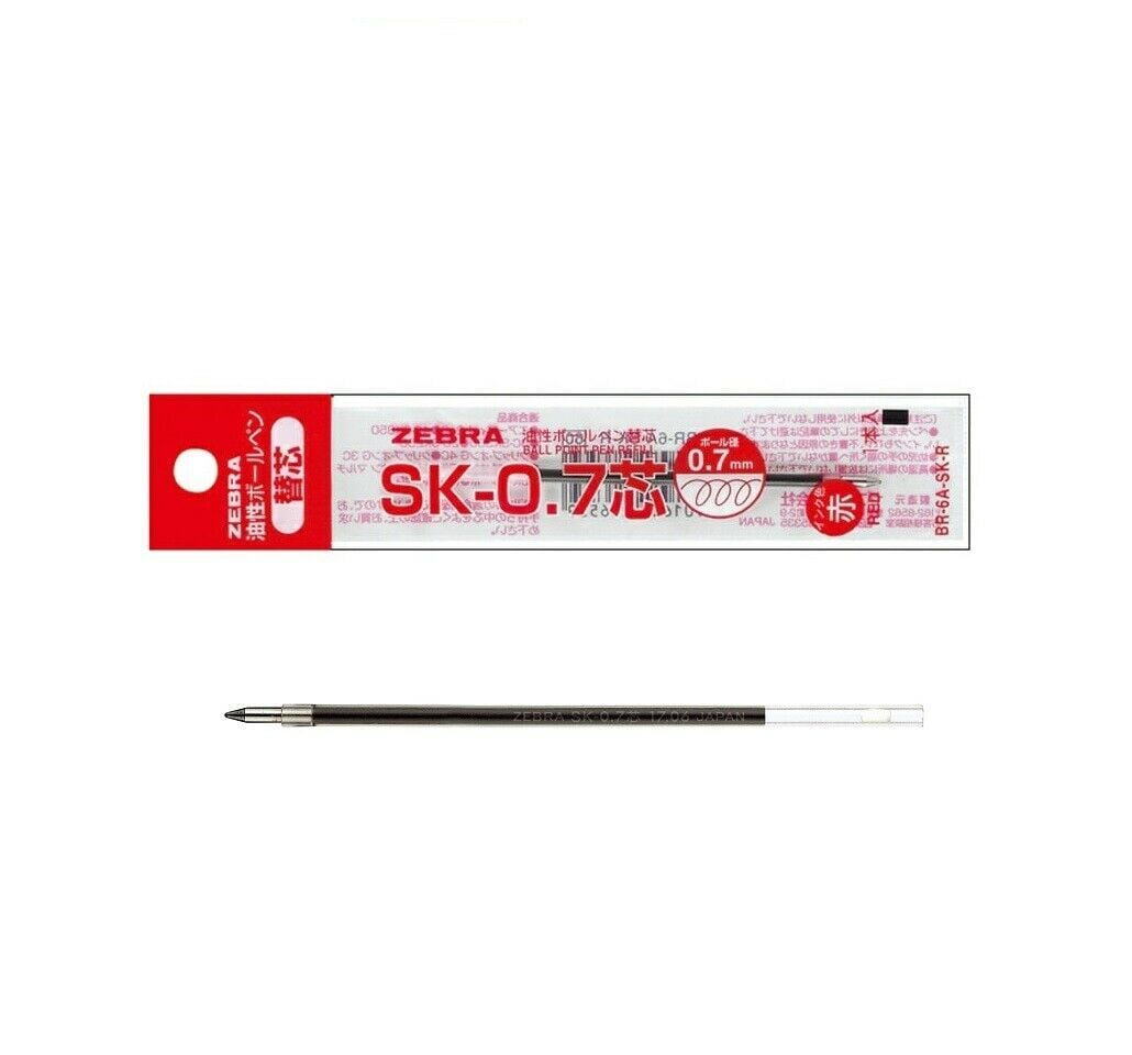 Zebra Ballpoint Pen Refill SK0.7 Red