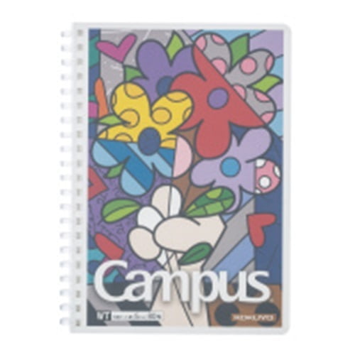 Kokuyo ROMERO BRITTO Soft Ring Notebook B6 Bouquet