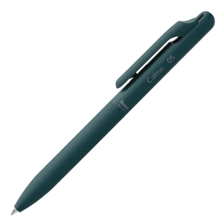 Pentel Calme Ballpoint Pen Turquoise Blue 0.5