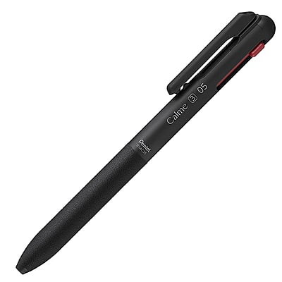 Pentel Calme Tricolor Ballpoint Pen 0.5 Black