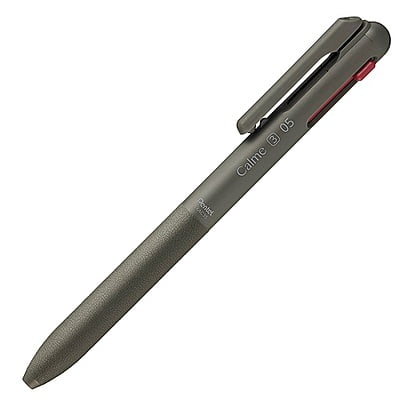 Pentel Calme Tricolor Ballpoint Pen 0.5 Khaki