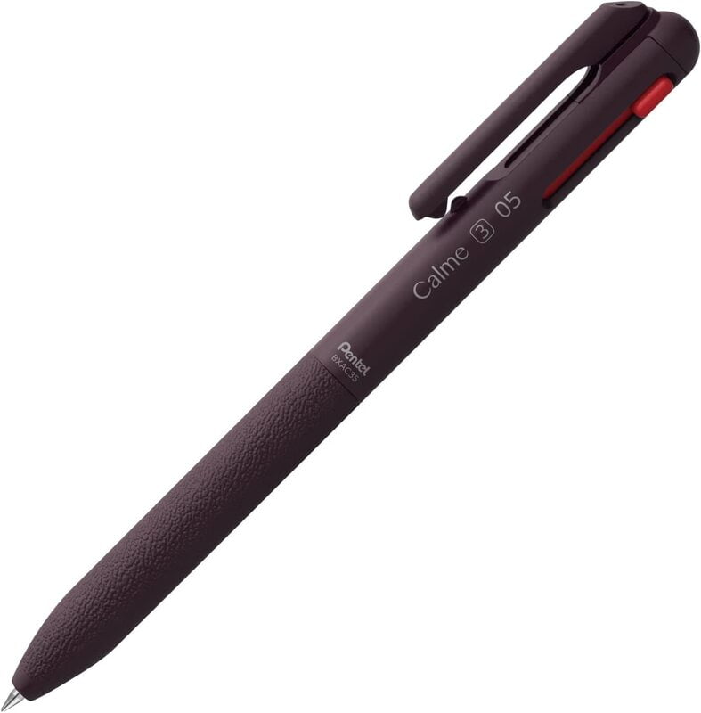 Pentel Calme Tricolor Ballpoint Pen 0.5 Chestnut Purple Pentel Calme Tricolor Ballpoint Pen 0.5 Chestnut Purple
