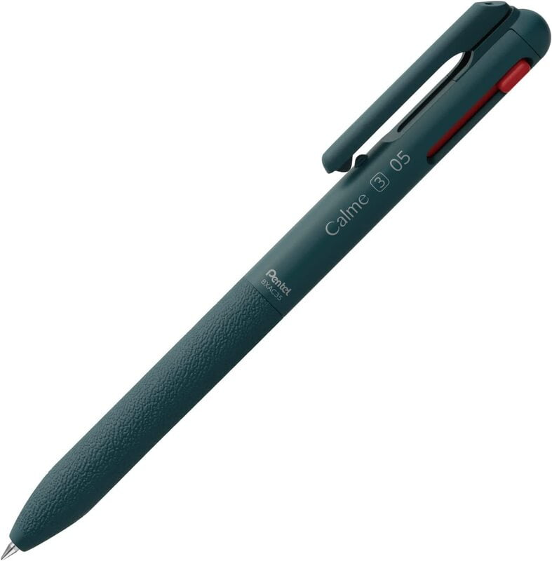 Pentel Calme Tricolor Ballpoint Pen 0.5 Turquoise Blue Pentel Calme Tricolor Ballpoint Pen 0.5 Turquoise Blue