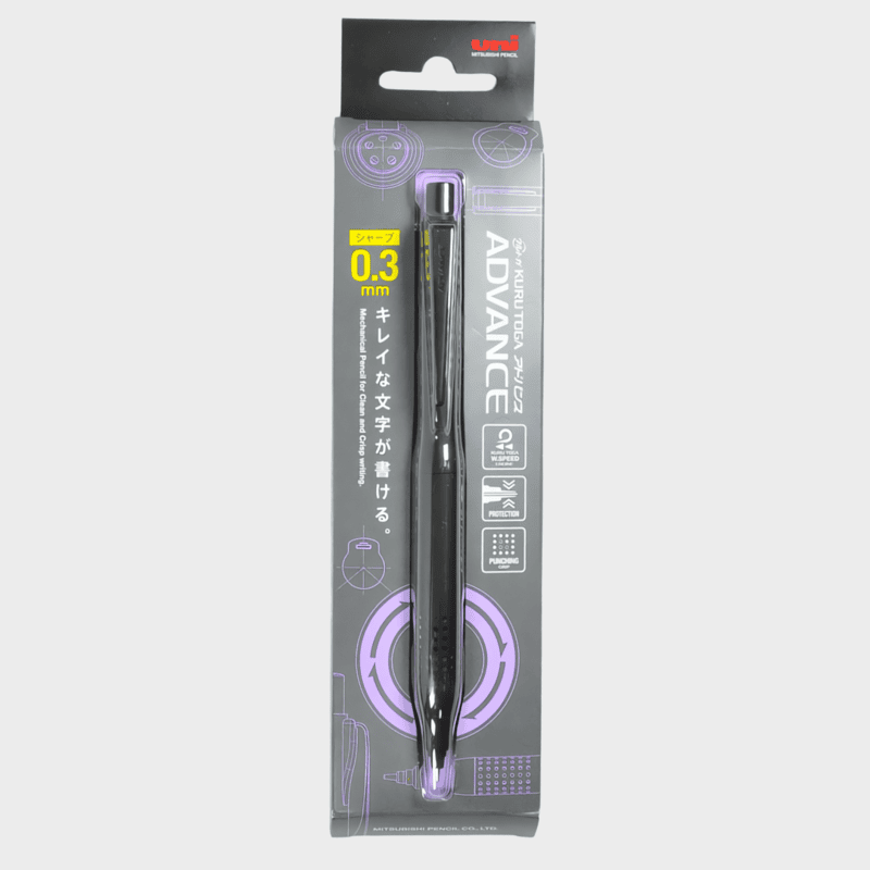 Mitsubishi Pencil | Mechanical Pencil | 0.3mm | Kurutoga Advance Upgrade | M3-1030 1P | Black Mitsubishi Pencil | Mechanical Pencil | 0.3mm | Kurutoga Advance Upgrade | M3-1030 1P | Black