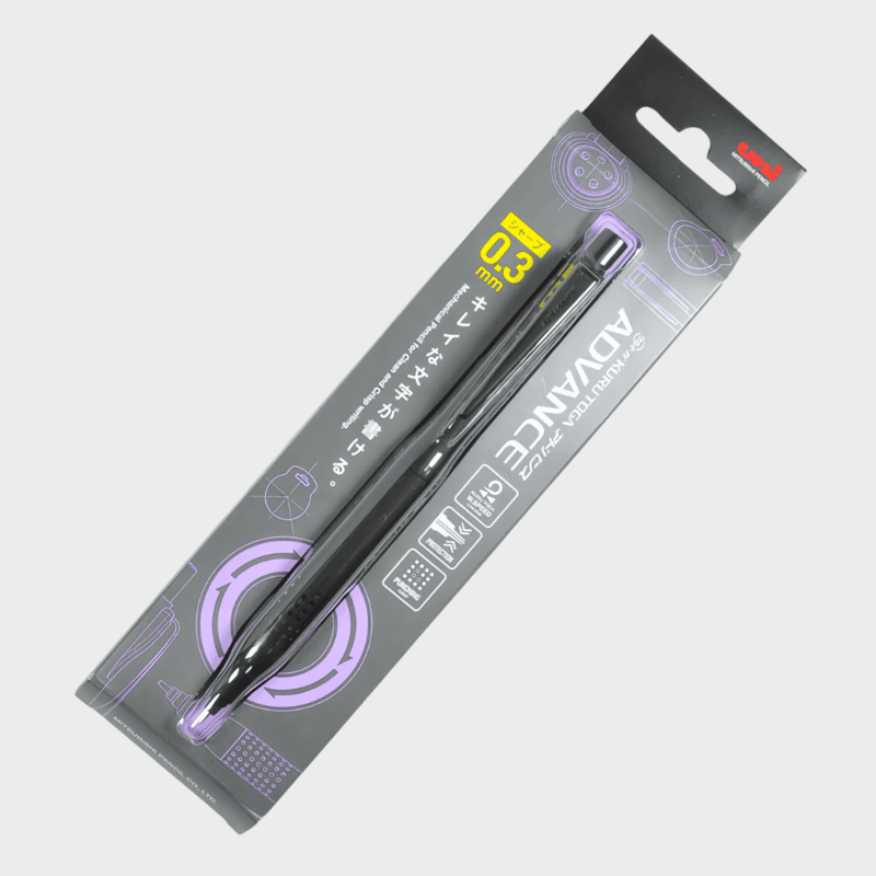 Mitsubishi Pencil | Mechanical Pencil | 0.3mm | Kurutoga Advance Upgrade | M3-1030 1P | Black Mitsubishi Pencil | Mechanical Pencil | 0.3mm | Kurutoga Advance Upgrade | M3-1030 1P | Black