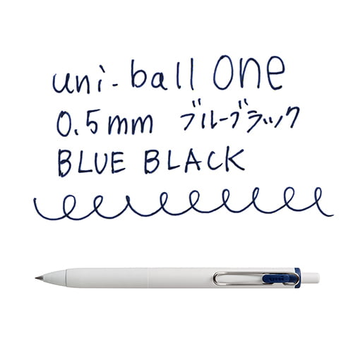 Uniball One 0.5mm Blue Black Uniball One 0.5mm Blue Black