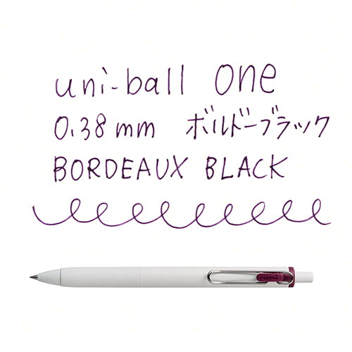 Uniball One 0.38mm Bordeaux black Uniball One 0.38mm Bordeaux black