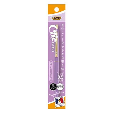 BIC Japan Click Gold Ballpoint Pen Lavender