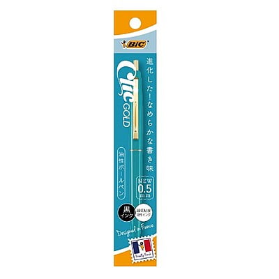 BIC Japan Click Gold Ballpoint Pen Teal Green