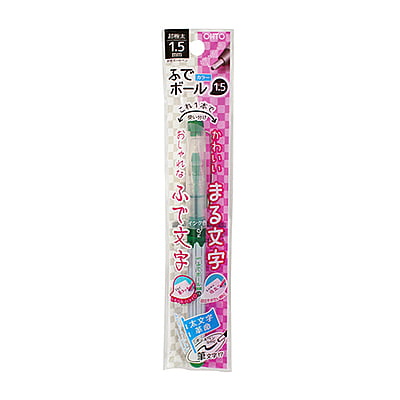 Ohto Color Fude Rollerball Pen 1.5 Green