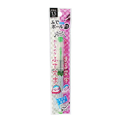 Ohto Color Fude Rollerball Pen 1.5 Light Green