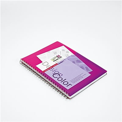 Kokuyo Twin Ring Notebook Color Tag Bicolor A5 Pink CTs C30P